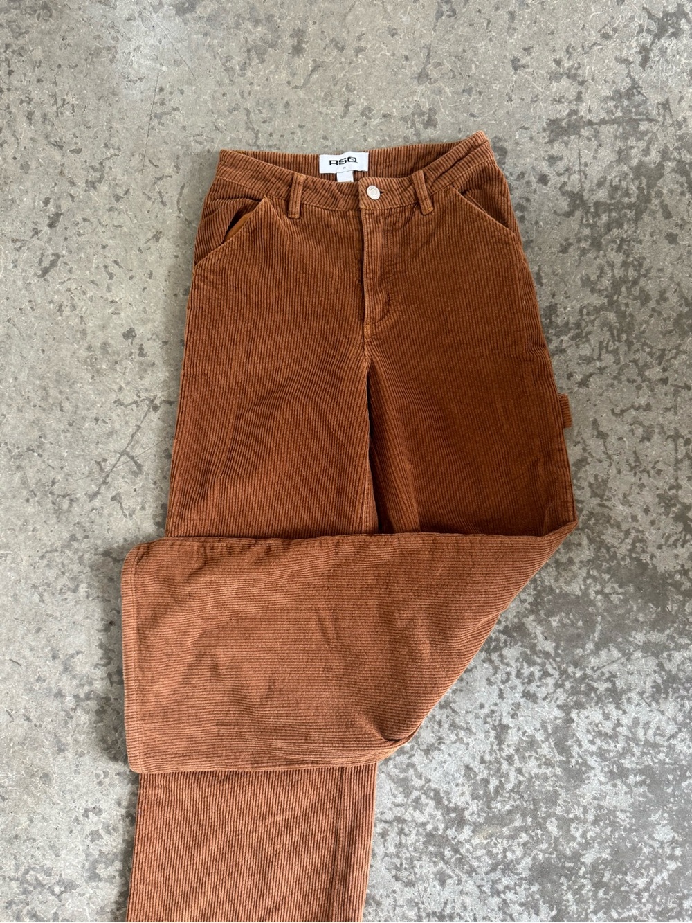 Tilly's Rust Brown Corduroy Carpenter Pants